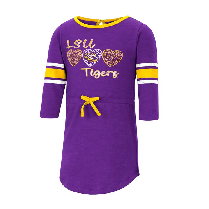 Robe Poppins L.S.U. NCAA pour petites filles 22 ans pur