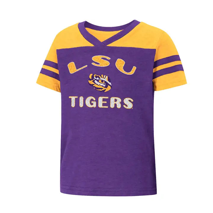 T-shirt « Practically Perfect » L.S.U. NCAA pour petites filles, 22 pur