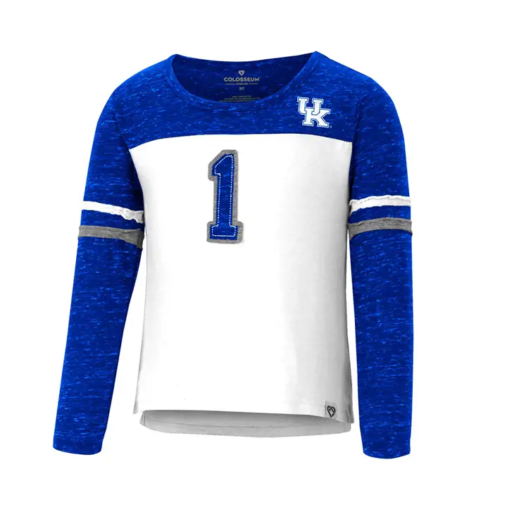 T-shirt à manches longues Mary Kentucky Wildcats NCAA pour petites filles