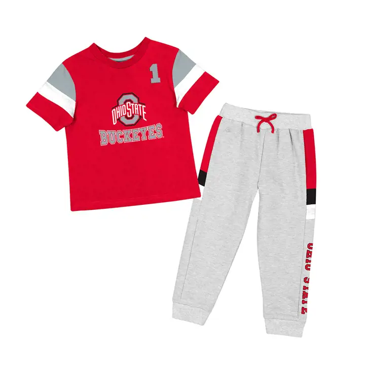 Ensemble de 22 pièces de courses de chevaux NCAA pour nourrissons des Buckeyes de l'Ohio State, rouge