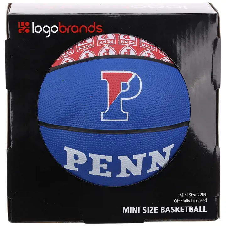Crédit de basket-ball en caoutchouc mini Penn Quakers 91MR
