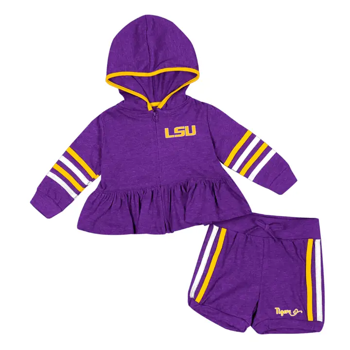Ensemble cuillère L.S.U. NCAA pour nouveau-nées 22 pur