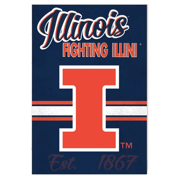 Panneau de la mascotte des Illinois Fighting Illini AST