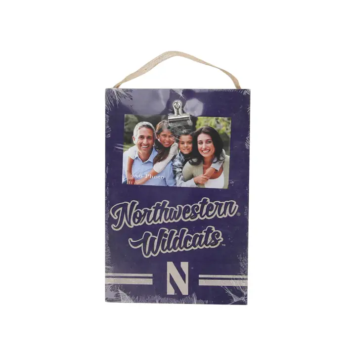 Plaque à pince aux couleurs de l'équipe des Wildcats de Northwestern AST