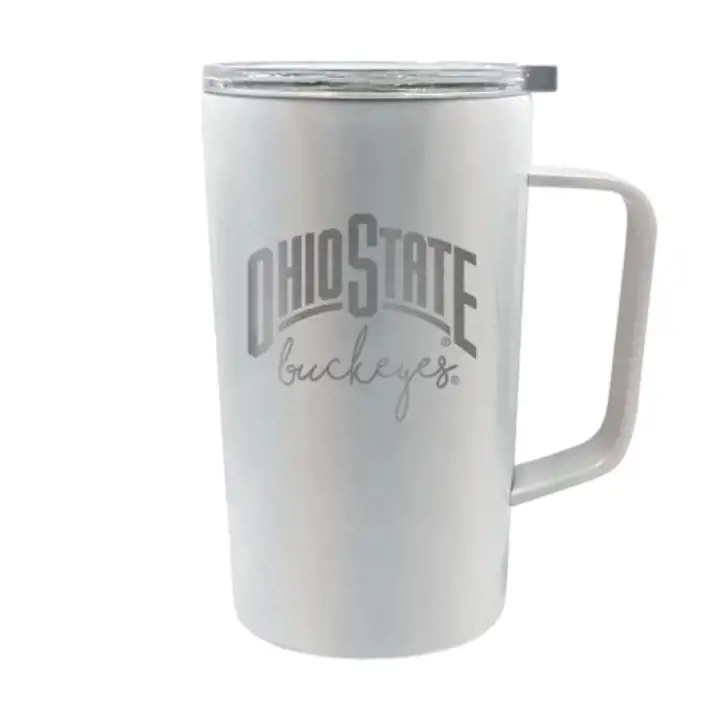 "Ohio State Buckeyes Mug « Hustle » 47 cl, blanc"