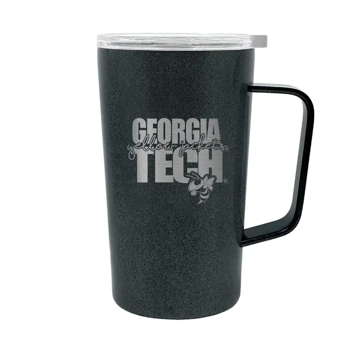 "Mug « Hustle » 47 cl Georgia Tech Yellow Jackets noir"