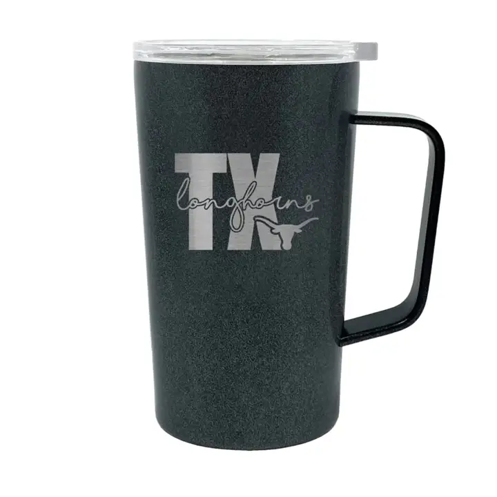 "Mug « Hustle » 47 cl Texas Longhorns noir"