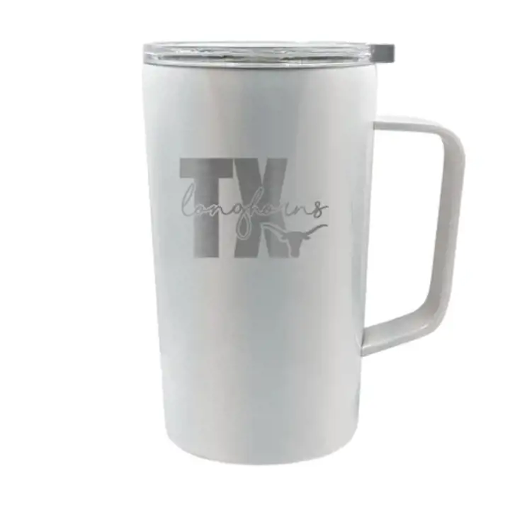 "Mug Texas Longhorns 47 cl « Hustle » blanc"