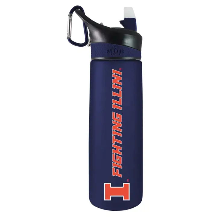 Bouteille de sport givrée en Tritan Illinois Fighting Illini de 71 cl