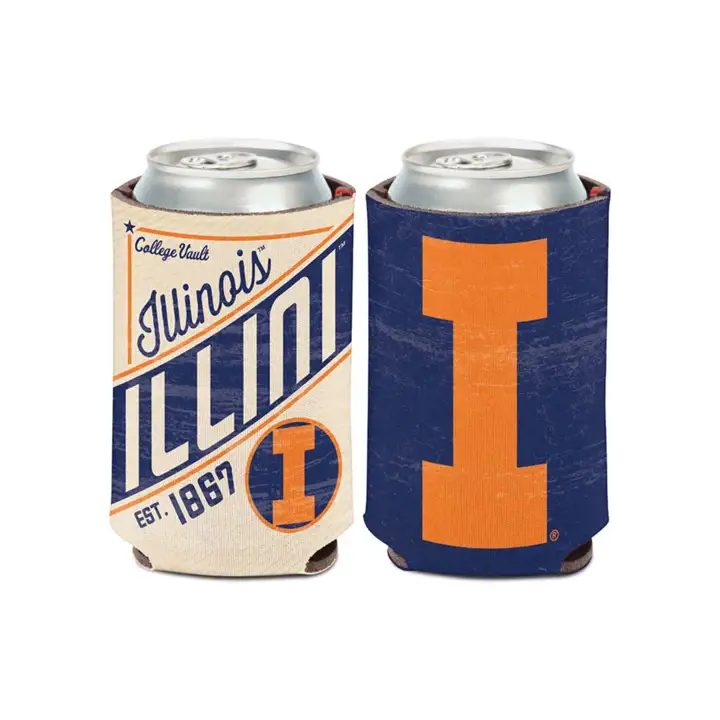 Coozie can Illinois Fighting Illini - Vault ast