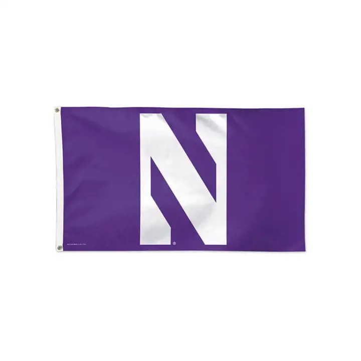Drapeaux de luxe 3x5 des Wildcats de Northwestern ast