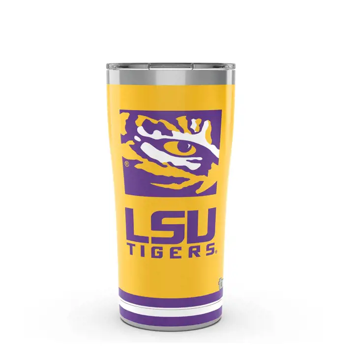 Gobelet L.S.U. 20 oz NCAA Fleur-de-Lis (motif bloqué)