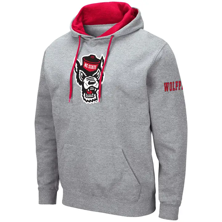 N.C. State Wolfpack 2F NCAA Big Logo Hoodie lgry