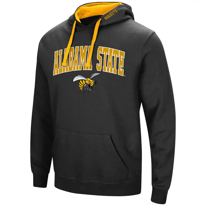 Haut à capuchon Alabama State Hornets 2F NCAA Arch & Logo noir