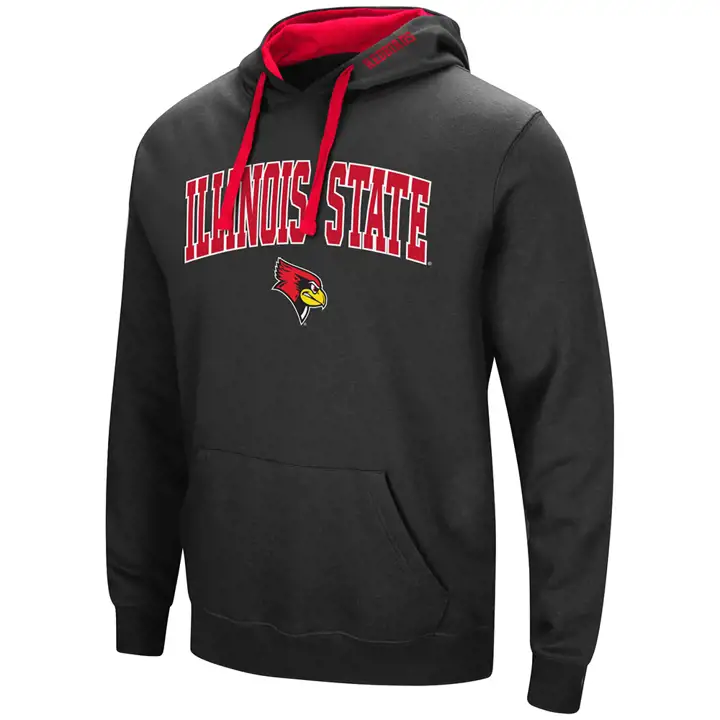 Sweat à capuche Redbirds de l'État de l'Illinois avec logo et arche NCAA rouge
