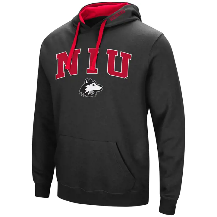 Northern Illinois Huskies 2F NCAA Arch & Logo Hoodie noir