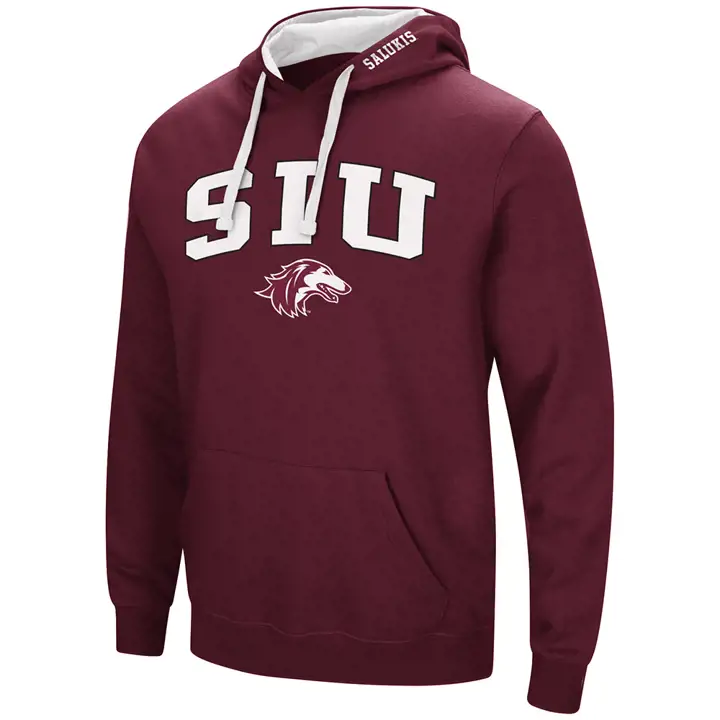 Southern Illinois Salukis 2F NCAA Arch & Logo Hoodie mar