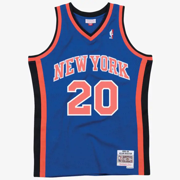 New York Knicks NBA M&N Swingman Allan Houston bleu