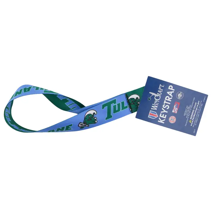 Tulane Green Wave Key Strap ast