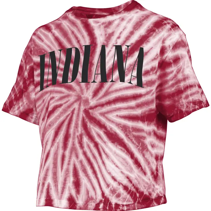 T-shirt court tie-dye femme Indiana Hoosiers NCAA 22 CRIM