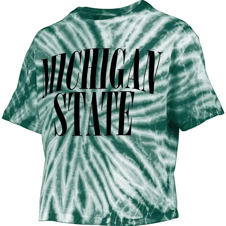 Michigan State Spartans T-shirt court tie-dye femme NCAA 22