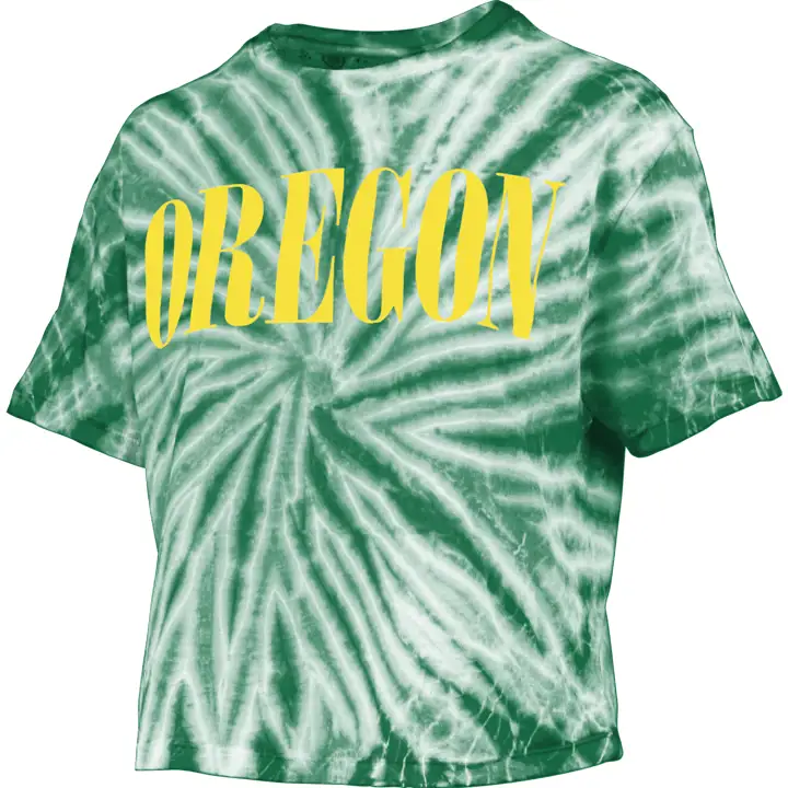 Oregon Ducks NCAA T-shirt court tie-dye femme 22 VERT