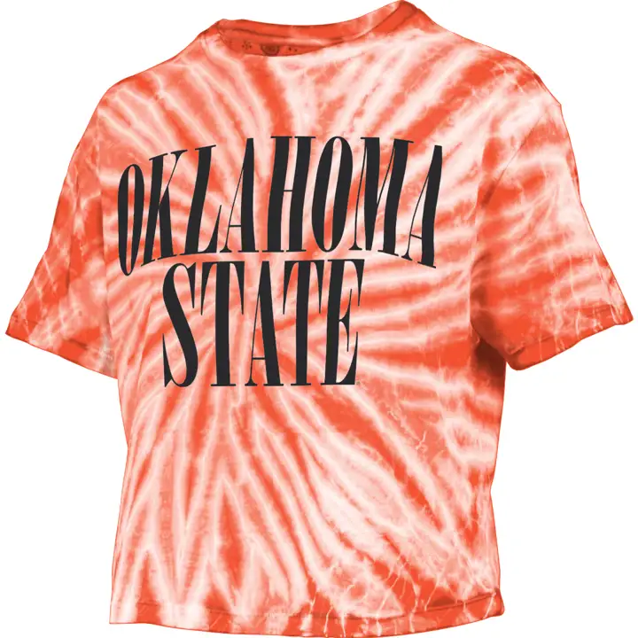 T-shirt court tie-dye NCAA Oklahoma State Cowboys pour femme 22
