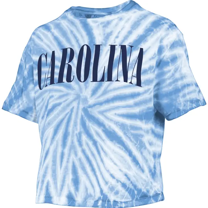 T-shirt court tie-dye NCAA North Carolina Tar Heels pour femme 2