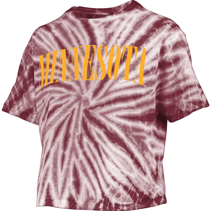 T-shirt court tie-dye femme NCAA Minnesota Golden Gophers 2