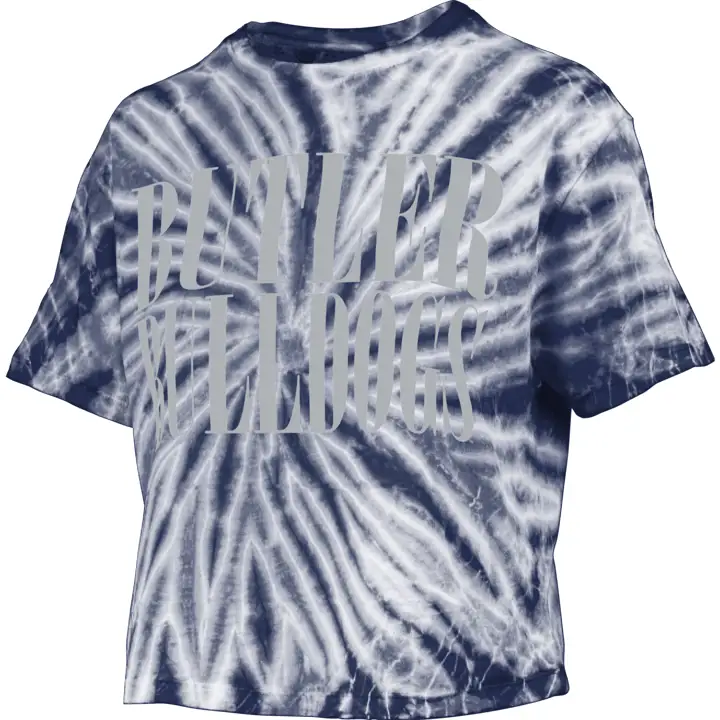 T-shirt court tie-dye femme Butler Bulldogs NCAA 22 NAVY