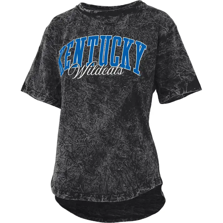 T-shirt Kentucky Wildcats NCAA pour femme délavé minéral 22 BLK