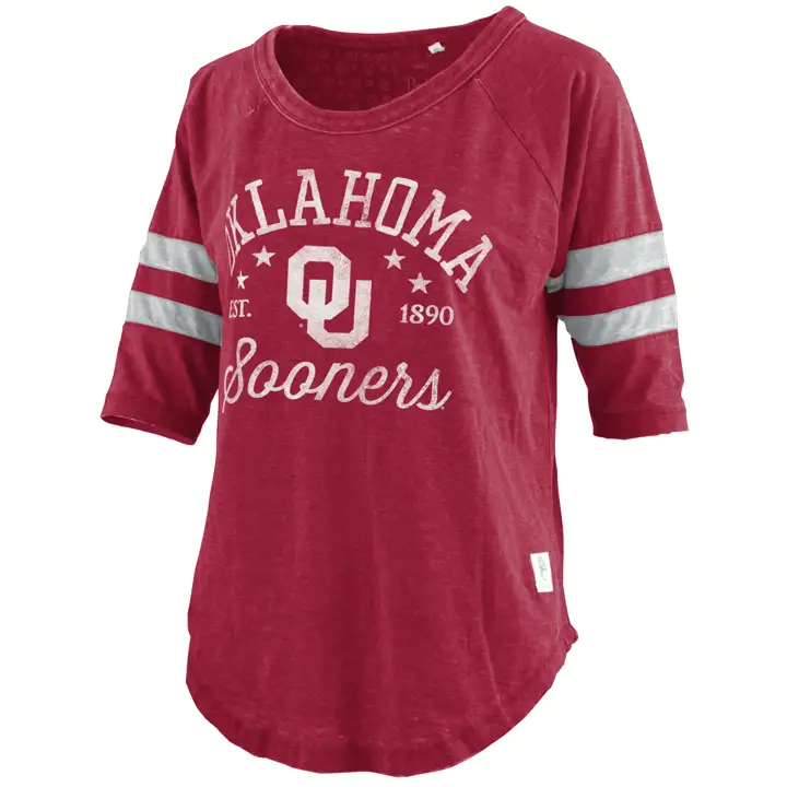 Oklahoma Sooners NCAA Femme T-shirt Jade 22 CRIM
