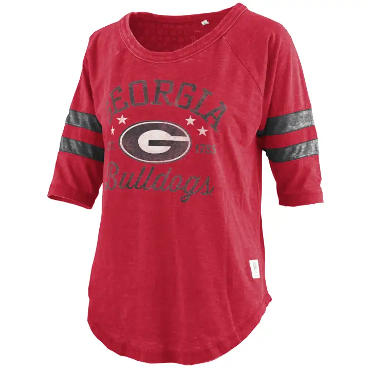 Georgia Bulldogs NCAA T-shirt jade femme 22 ROUGE