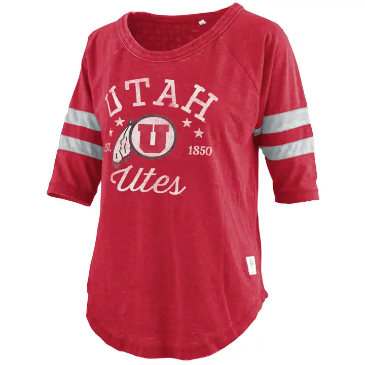 T-shirt Jade femme NCAA Utah Utes 22 ROUGE