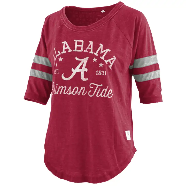 T-shirt femme NCAA Alabama Crimson Tide Jade 22 CRIM