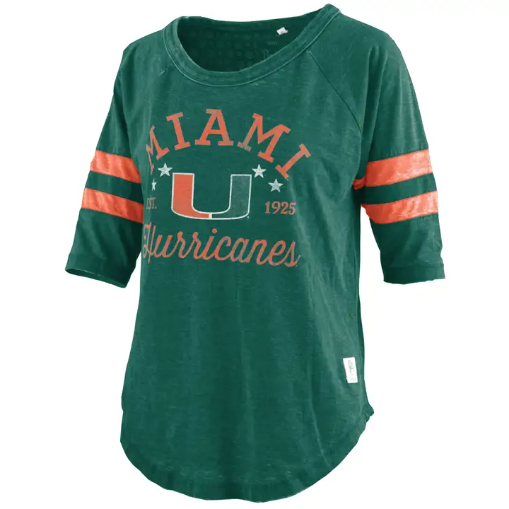 T-shirt Femme Jade NCAA Miami Hurricanes 22 GRN