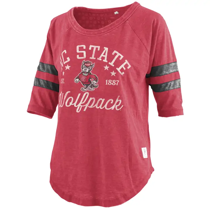 T-shirt Femme NCAA N.C. State Wolfpack Jade 22 ROUGE
