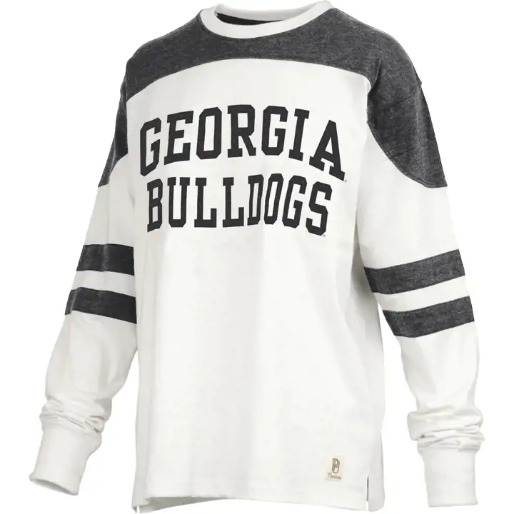 T-shirt Georgia Bulldogs NCAA pour femme à manches longues mi-longues 22 BLN/NOC