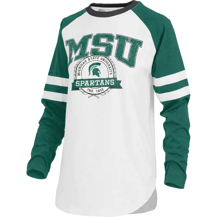 T-shirt LS Brooking Femme NCAA Spartans de Michigan State 22