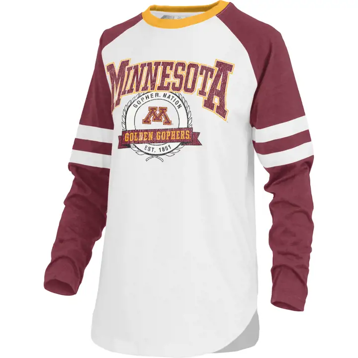 T-shirt manches longues Minnesota Golden Gophers NCAA pour femme Brooking 22
