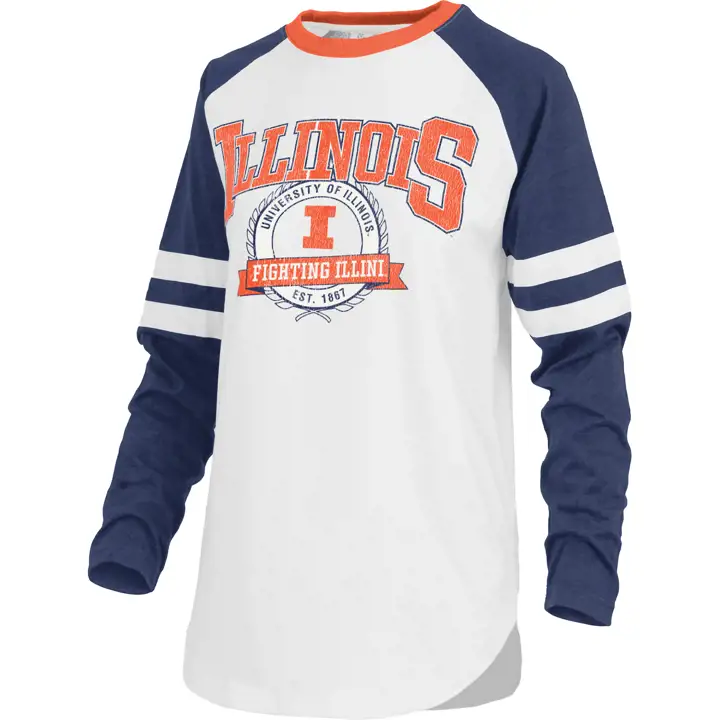 Illinois Fighting Illini NCAA Women's Brooking LS T-Shirt 22