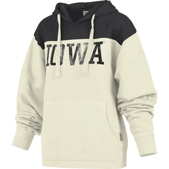 Iowa Hawkeyes NCAA Femme Chicago Hoodie 22 IVO/NOIR