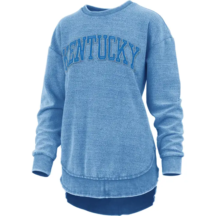 Sweat-shirt polaire délavé vintage Kentucky Wildcats NCAA pour femme