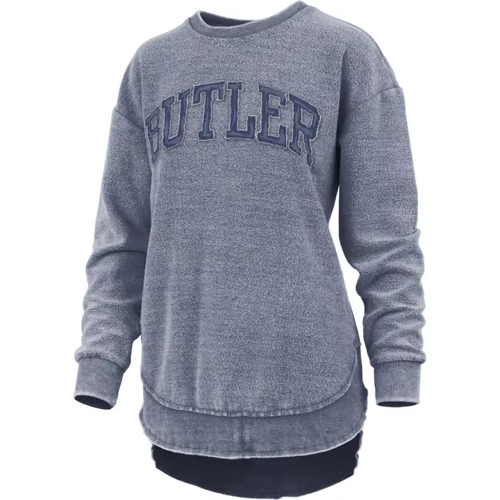 Sweat-shirt polaire délavé vintage pour femme Butler Bulldogs NCAA