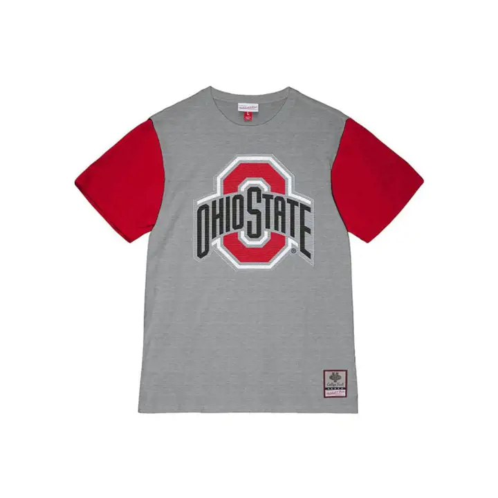 T-shirt color block Ohio State Buckeyes NCAA 22 gris