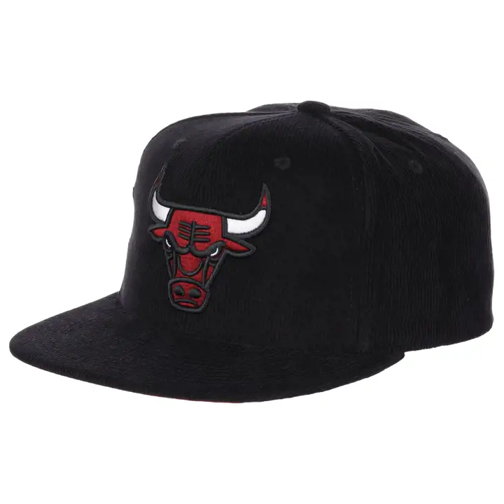 Chicago Bulls NBA Casquette Snapback Noire Cordon blk/blk/Rouge