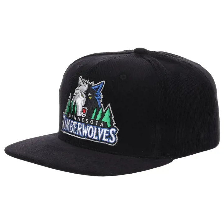 Casquette snapback Minnesota Timberwolves NBA noire/noire/bleue