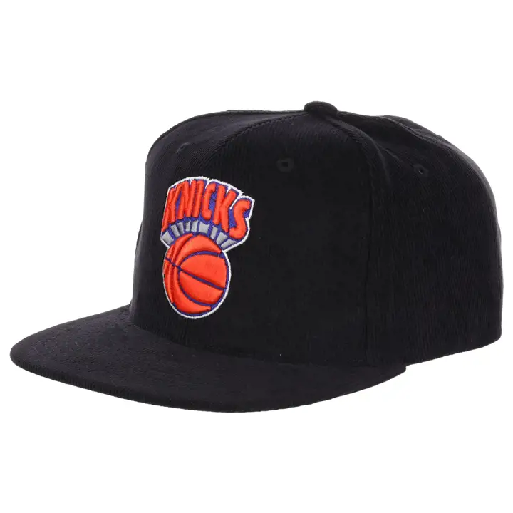 New York Knicks NBA Casquette à cordon à bouton-pression noir noir/noir/bleu