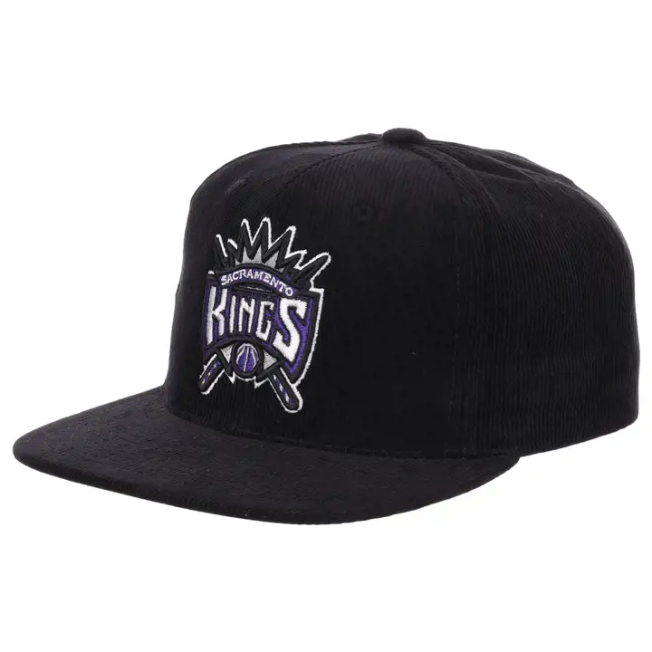 Sacramento Kings NBA Casquette Snapback en velours côtelé noir (noir/noir/violet)