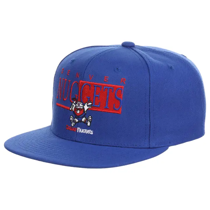 Casquette snapback NBA Word Block Denver Nuggets noire/noire/grise